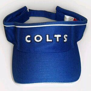 Indianapolis Colts Reebok Mens Adult Blue Visor Hat Cap One Size New Nfl